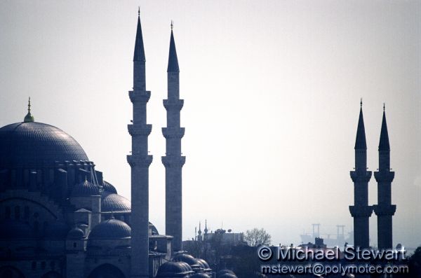Istanbul - Suleymaniye Camii From Galata Tower